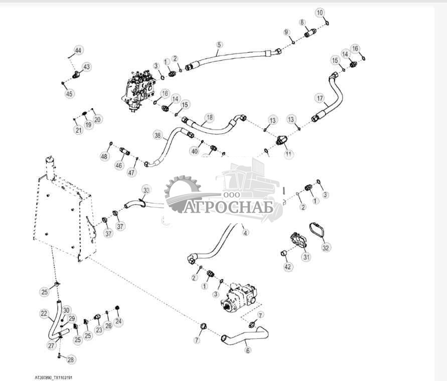 Главн. гидравл. трубопровод ( 